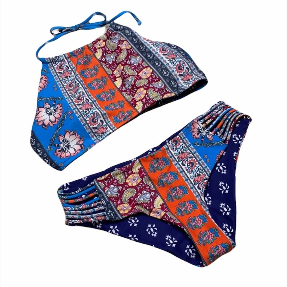Reversible Floral Printed Bikini Set BT20